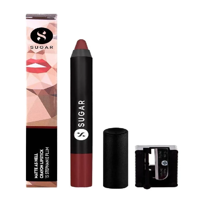Sugar Matte As Hell Crayon Lipstick - Stephanie Plum (Plum Mauve), 2.8 g-2.webp